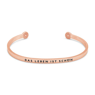 Das Leben ist Schön Armreif Simple Pledge