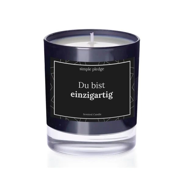 Du bist einzigartig - Duftkerze