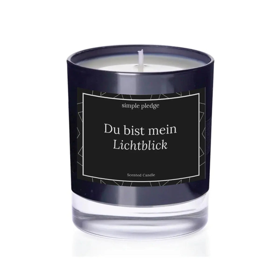 Du bist mein Lichtblick - Duftkerze Duftkerze mit Spruch Simple Pledge