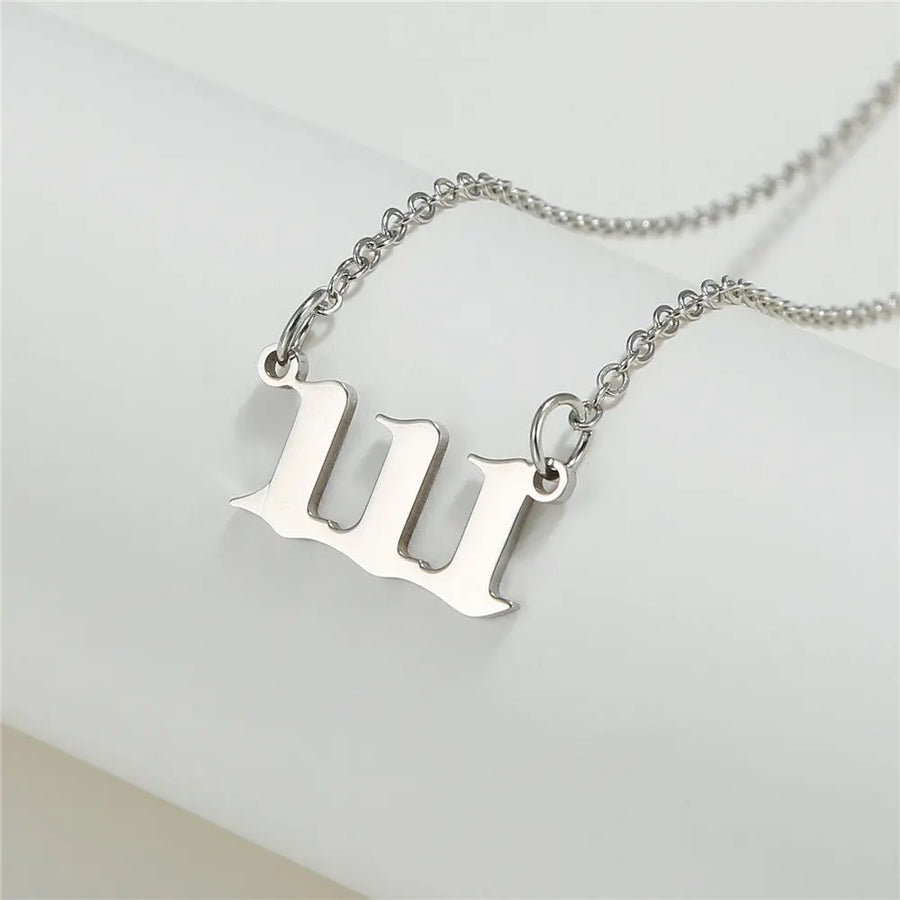 Engelszahl 111 Angel Number Halskette Halskette Simple Pledge