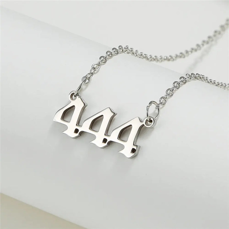 Engelszahl 444 Angel Number Halskette Halskette Simple Pledge