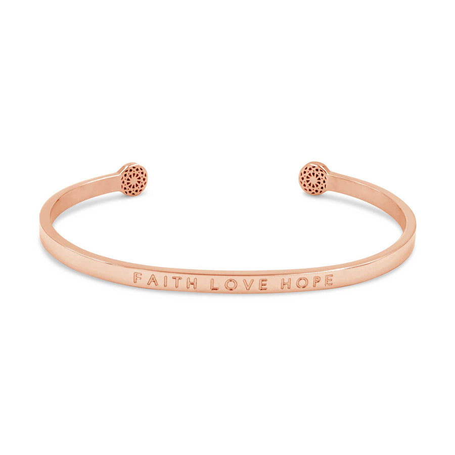 Faith Love Hope - Blind Armreif Simple Pledge