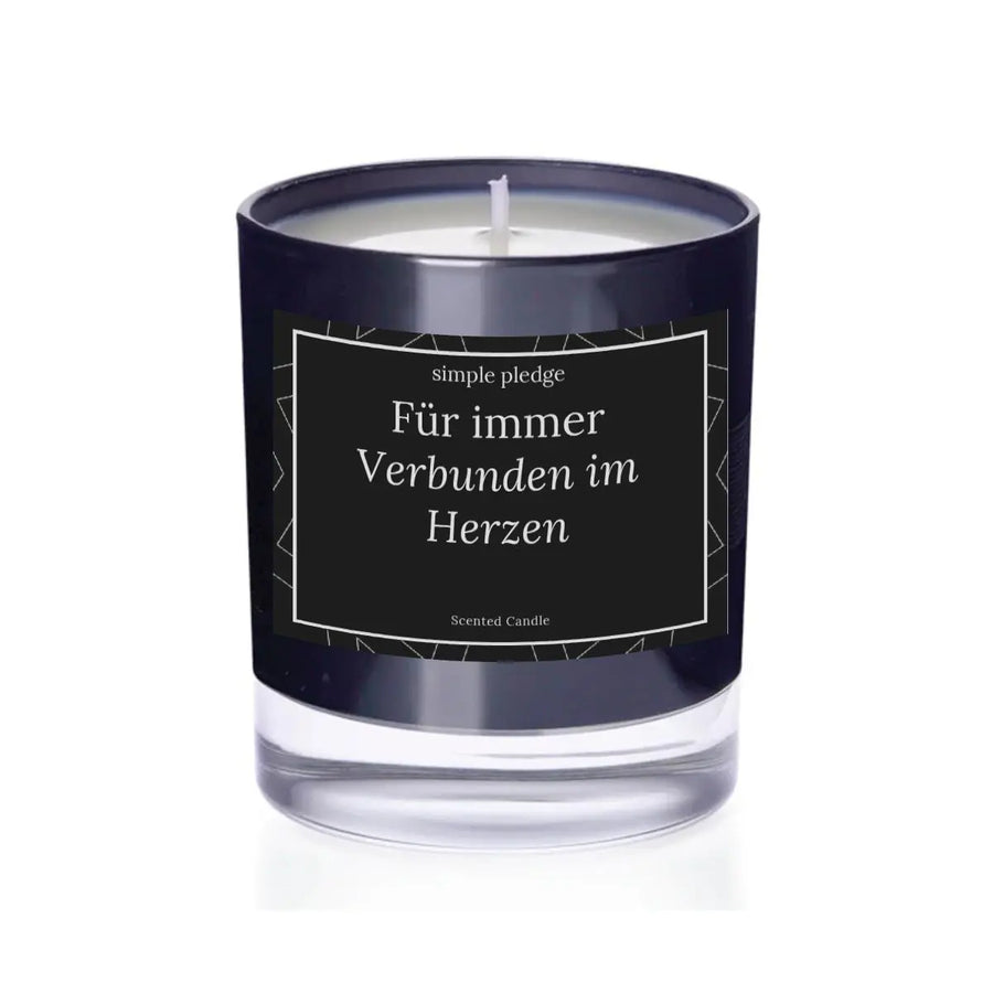 Für immer Verbunden im Herzen - Duftkerze Duftkerze mit Spruch Simple Pledge