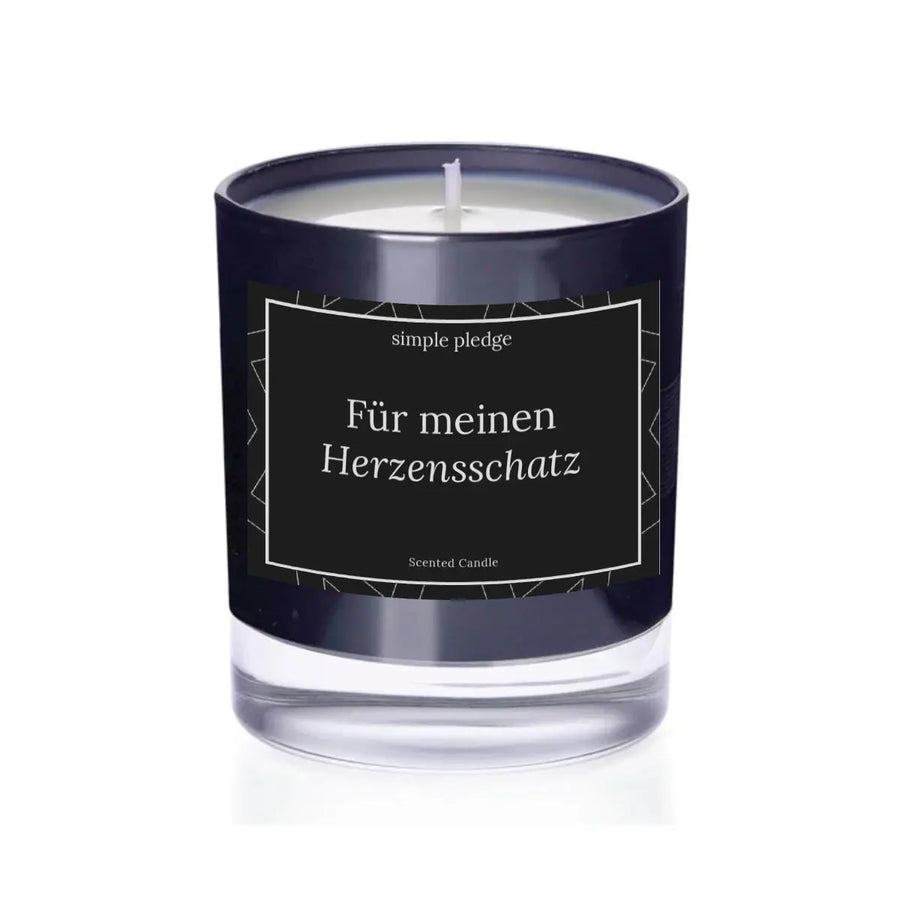 Für meinen Herzensschatz - Duftkerze Duftkerze mit Spruch Simple Pledge