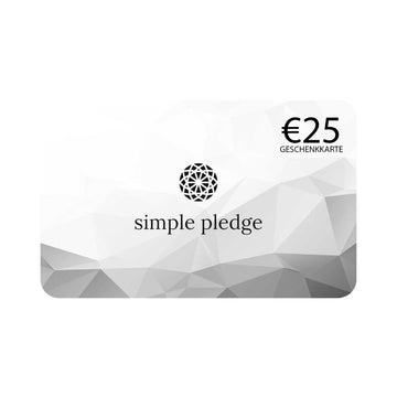 Geschenkgutschein (Online) Gift Cards Simple Pledge