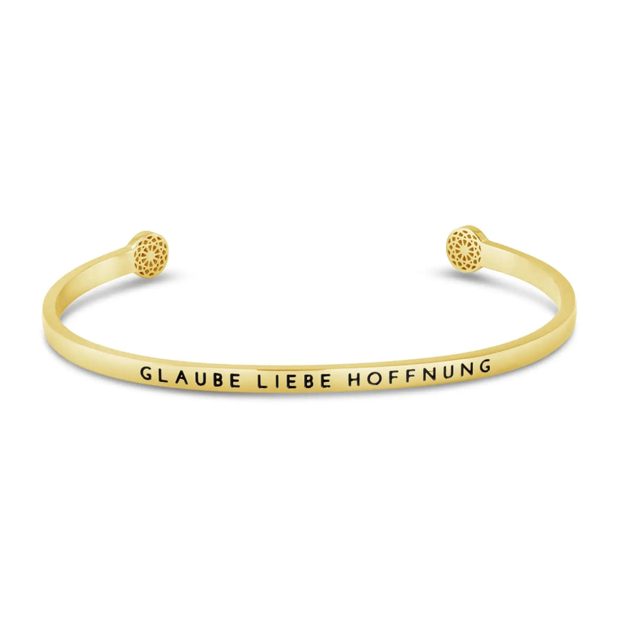 Glaube Liebe Hoffnung Armreif Simple Pledge