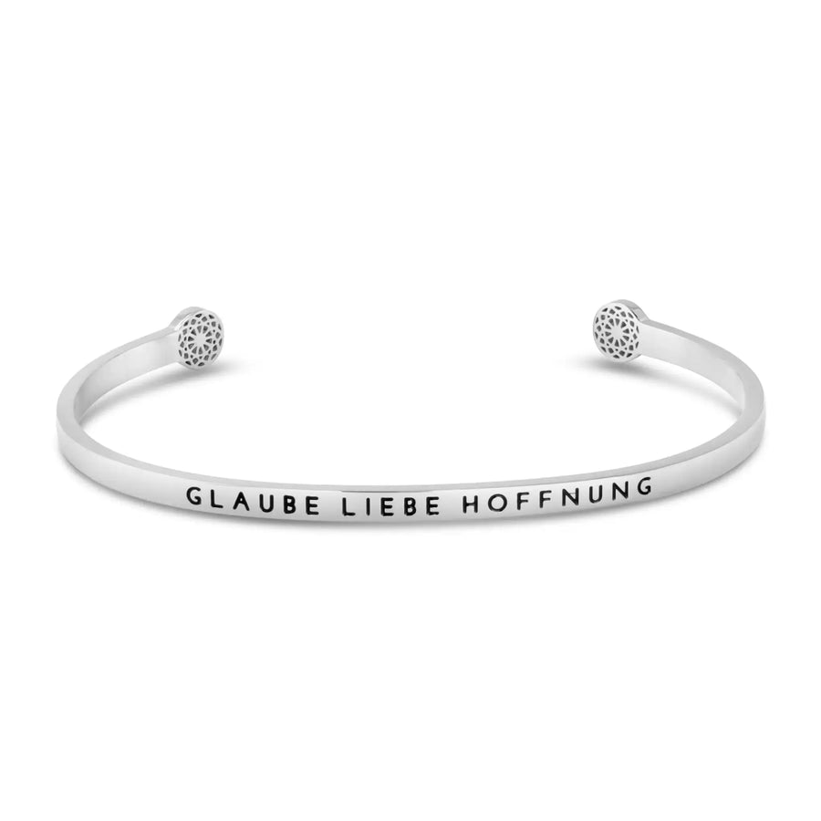 Glaube Liebe Hoffnung Armreif Simple Pledge