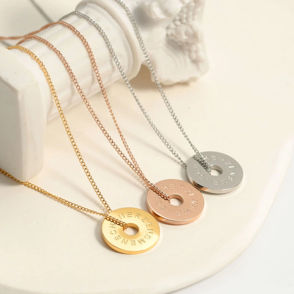 Circle Halskette | HERZENSMENSCH Gravur