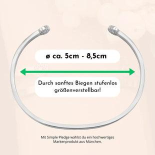 Herzensfreundin Armreif Simple Pledge