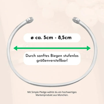 Herzensfreundin Armreif Simple Pledge