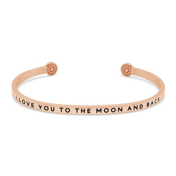 I love you to the moon and back Armreif Simple Pledge