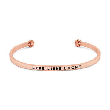 Lebe Liebe Lache Armreif Simple Pledge