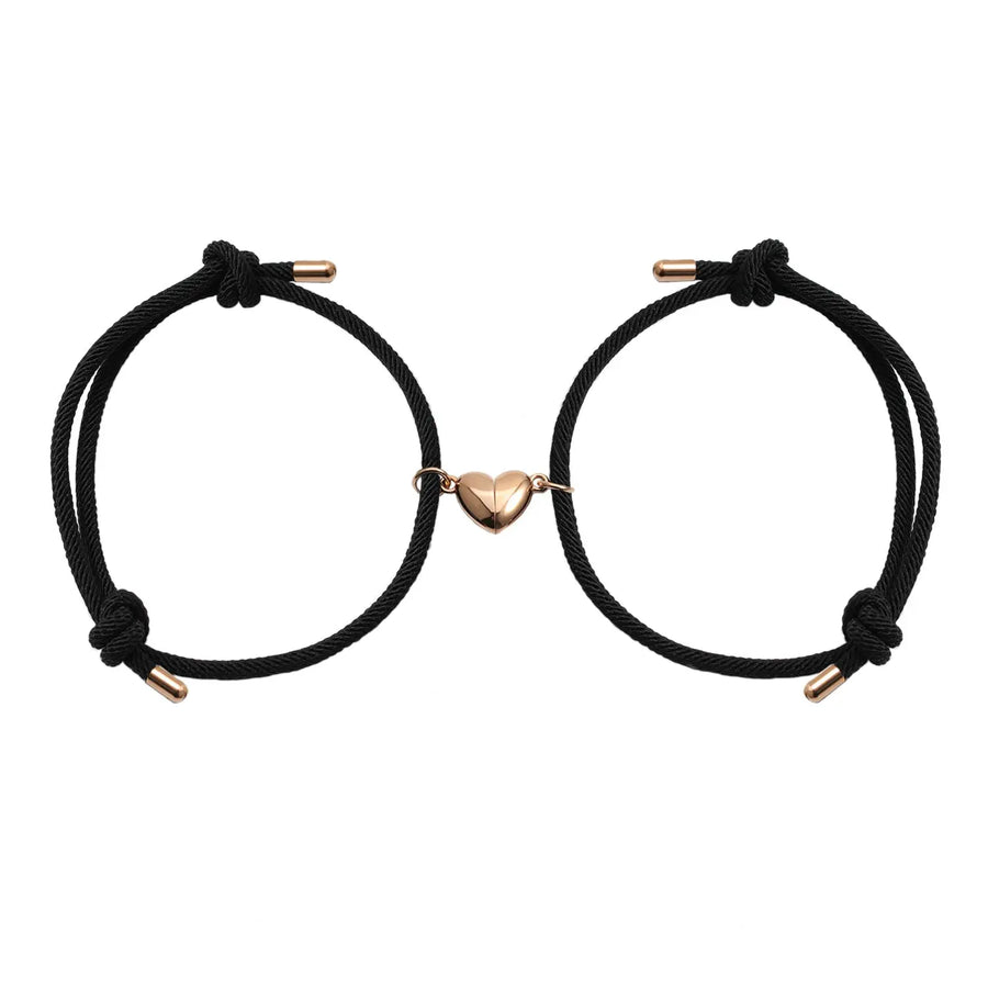 Magnetische Herz-Armbänder (Schwarz) Armband Joybands