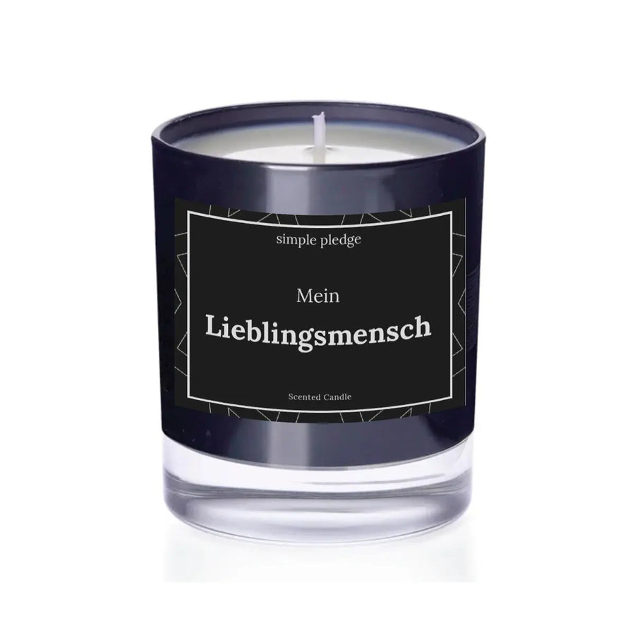 Mein Lieblingsmensch - Duftkerze Duftkerze mit Spruch Simple Pledge