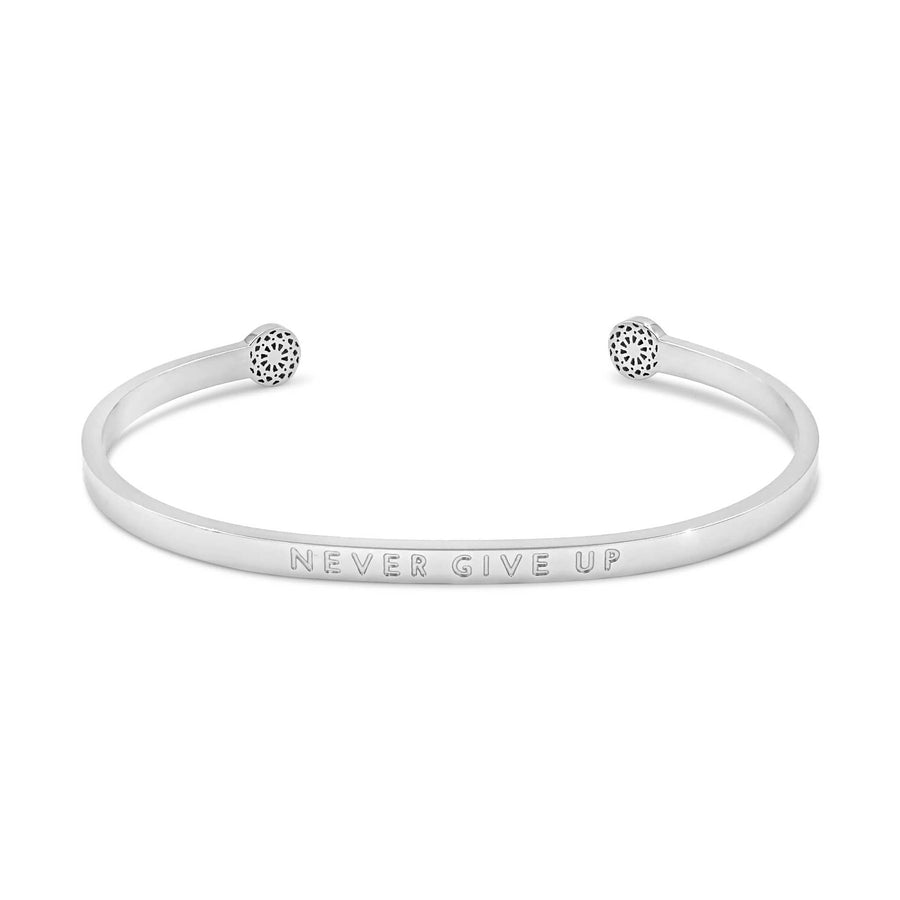 Never Give Up - Blind Armreif Simple Pledge