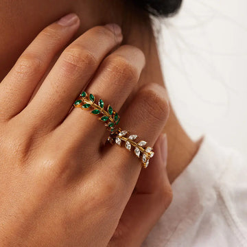 Ring Amelie Gold mit Zirkonia Ring Simple Pledge