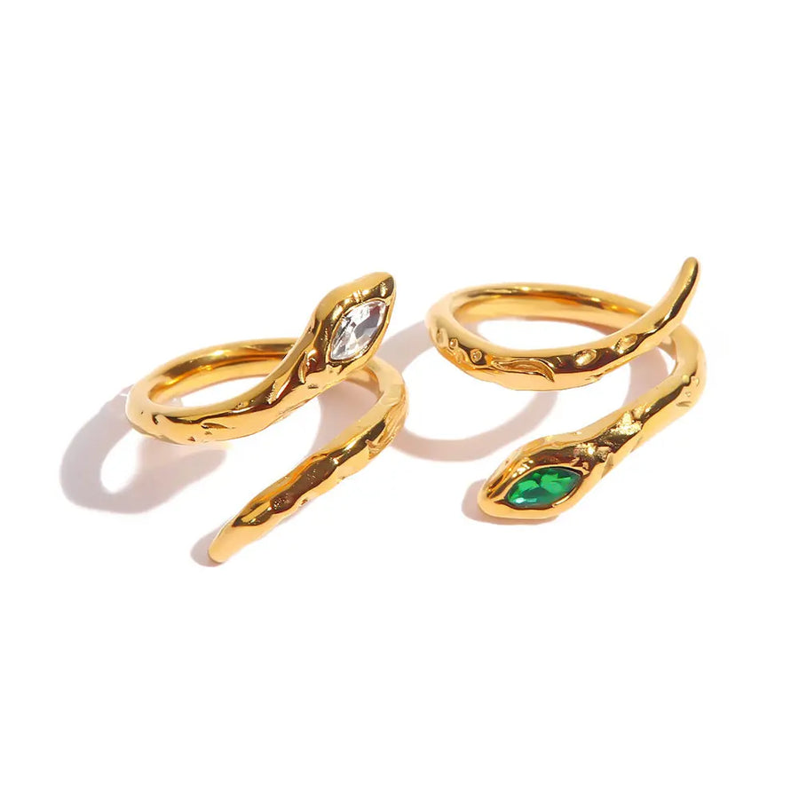 Ring Olivia Gold mit Zirkonia Ring Simple Pledge