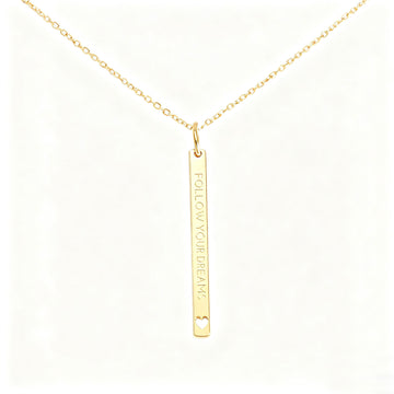 Follow your Dreams Stab-Halskette