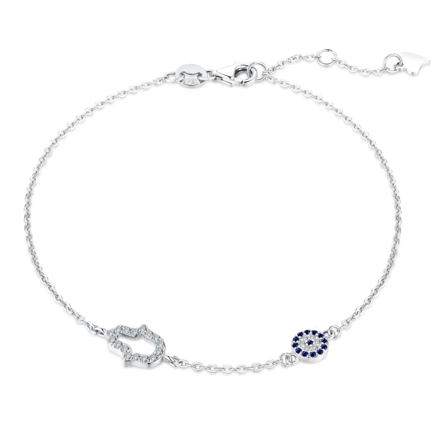 Sterling Silber Armband "Aerendil" mit Zirkonia 16+3cm Armband Simple Pledge