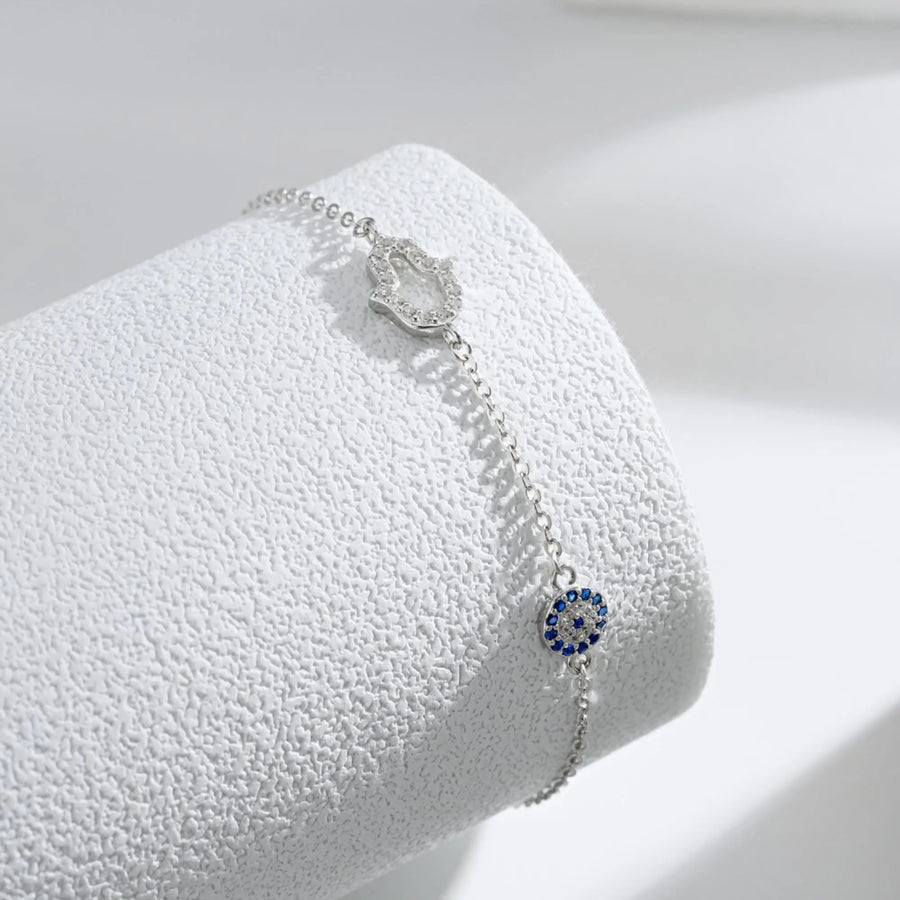 Sterling Silber Armband "Aerendil" mit Zirkonia 16+3cm Armband Simple Pledge