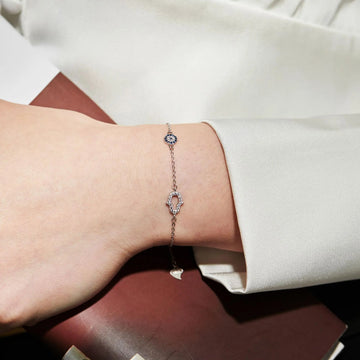 Sterling Silber Armband "Aerendil" mit Zirkonia 16+3cm Armband Simple Pledge