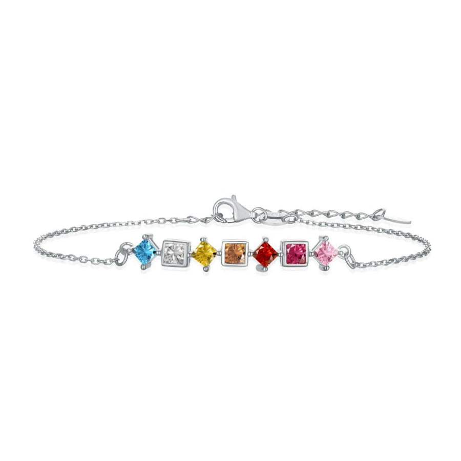 Sterling Silber Armband "Avalon" mit Zirkonia, 17+3cm Armband Simple Pledge