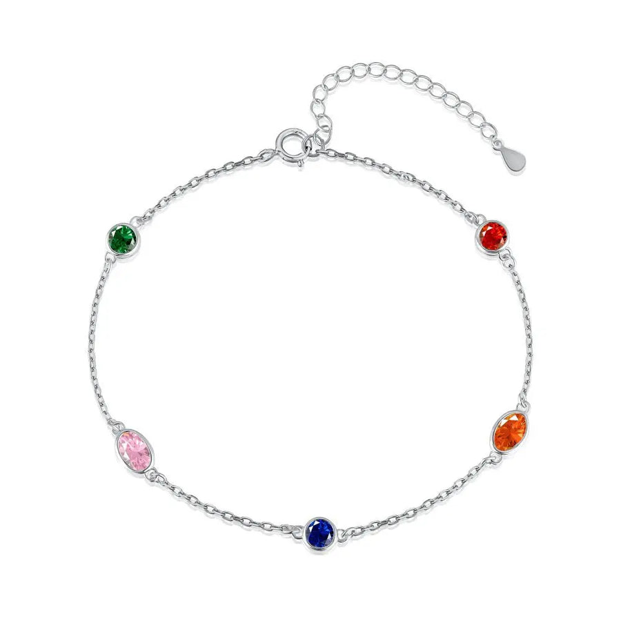Sterling Silber Armband "Corrin" mit Zirkonia, 17+3cm Armband Simple Pledge