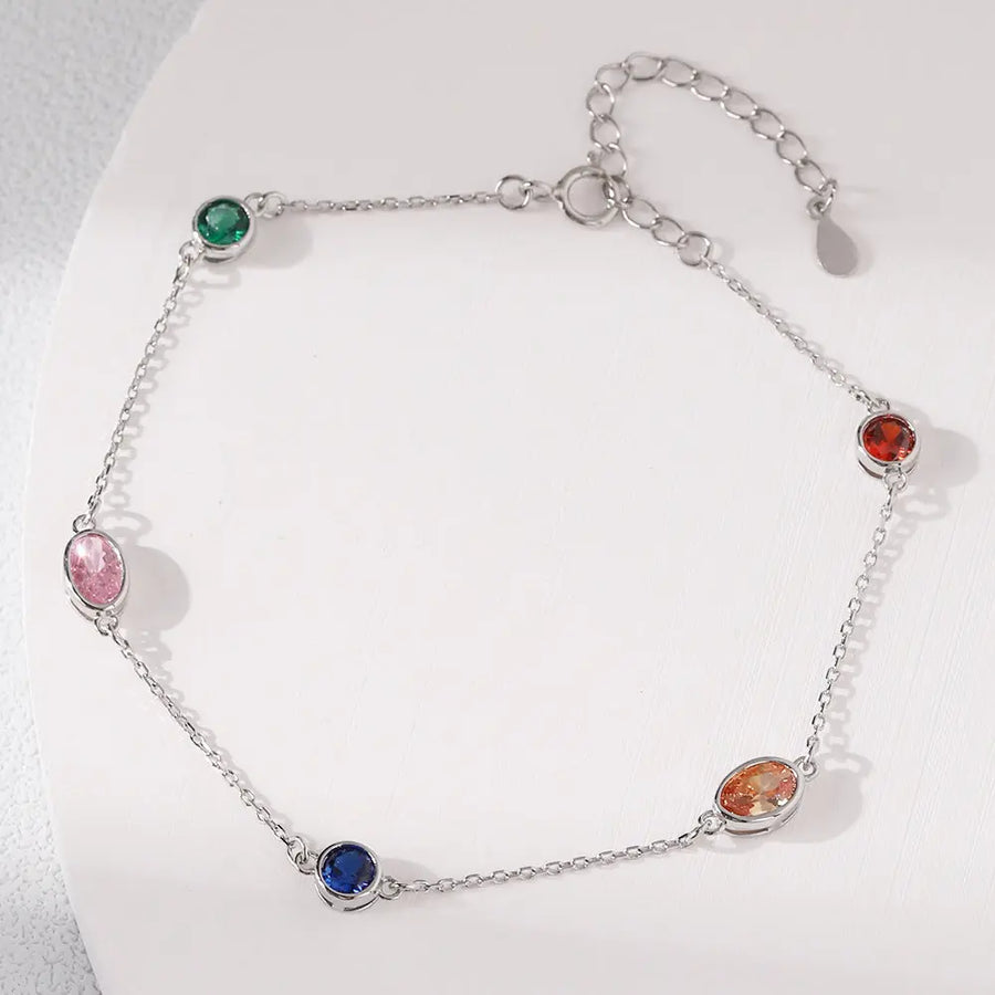Sterling Silber Armband "Corrin" mit Zirkonia, 17+3cm Armband Simple Pledge