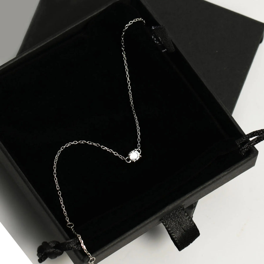 Sterling Silber Armband "Eldarion" mit Zirkonia, 17+3cm Armband Simple Pledge