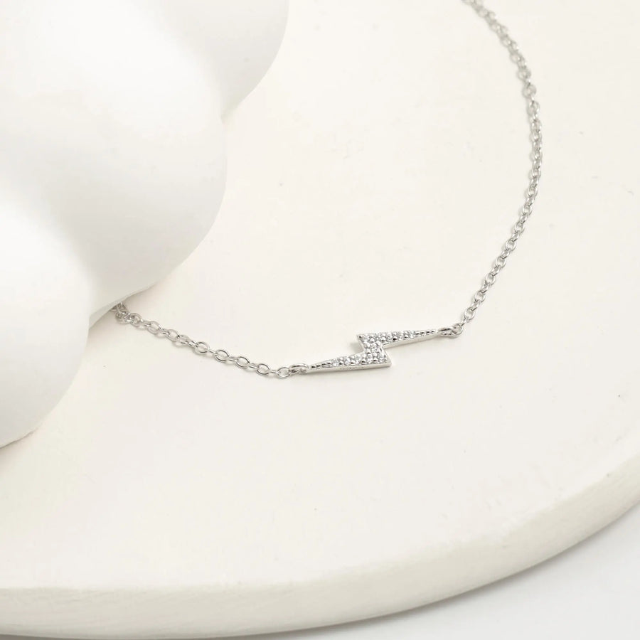 Sterling Silber Armband "Flash" mit Zirkonia, 17+3cm Armband Simple Pledge