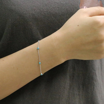 Sterling Silber Armband "Nimrodel" mit Zirkonia, 17+3cm Armband Simple Pledge