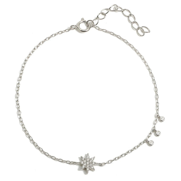 Sterling Silber Armband "Tallon" mit Zirkonia, 17+3cm