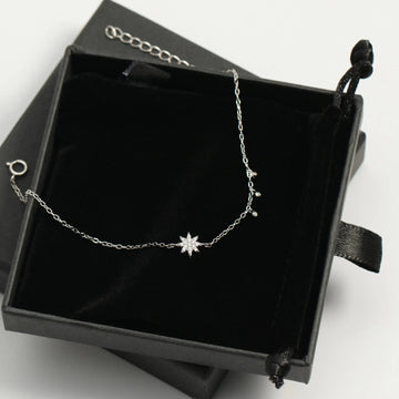 Sterling Silber Armband "Tallon" mit Zirkonia, 17+3cm Armband Simple Pledge