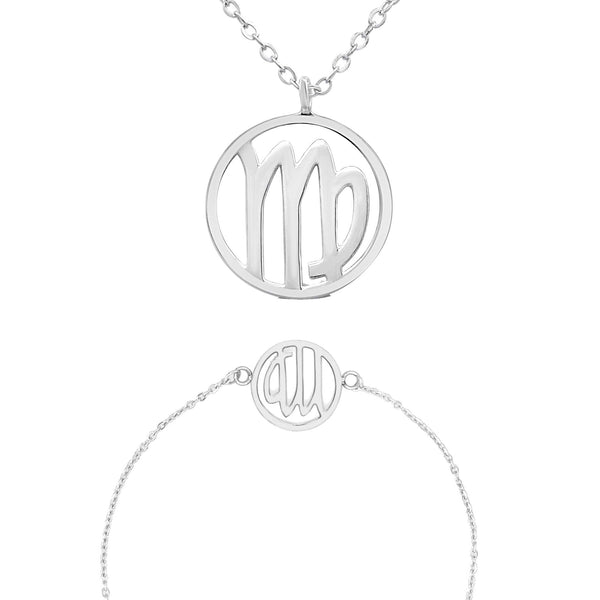 Sternzeichen „Jungfrau“ - Halskette & Armband Set