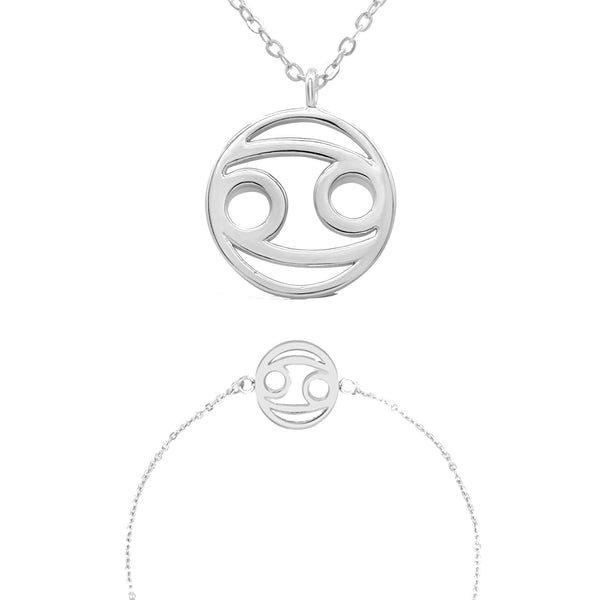 Sternzeichen „Krebs“ - Halskette & Armband Set