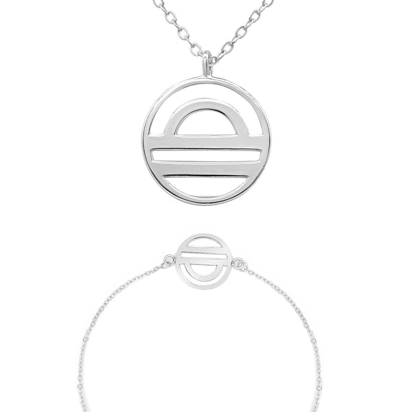 Sternzeichen „Waage“ - Halskette & Armband Set