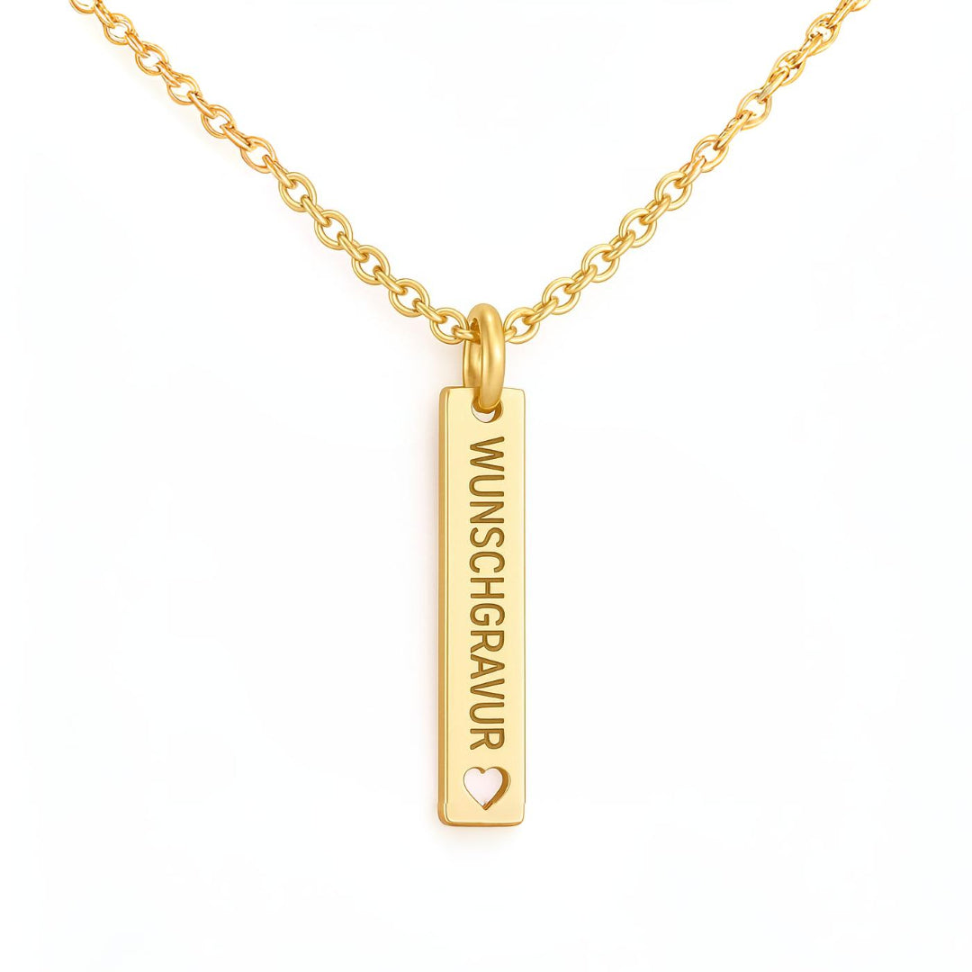 Stab-Halskette mit Wunschgravur