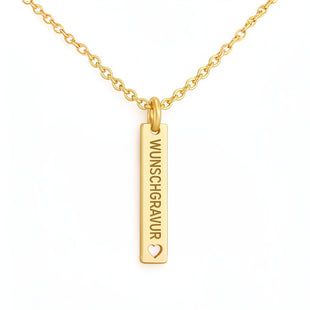 Stab-Halskette mit Wunschgravur