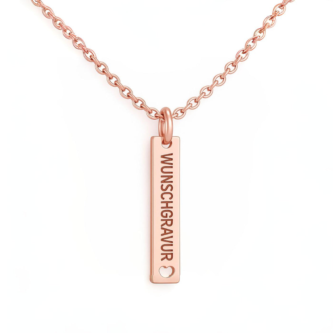 Stab-Halskette mit Wunschgravur