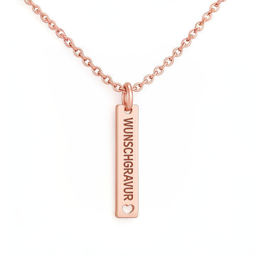 Stab-Halskette mit Wunschgravur