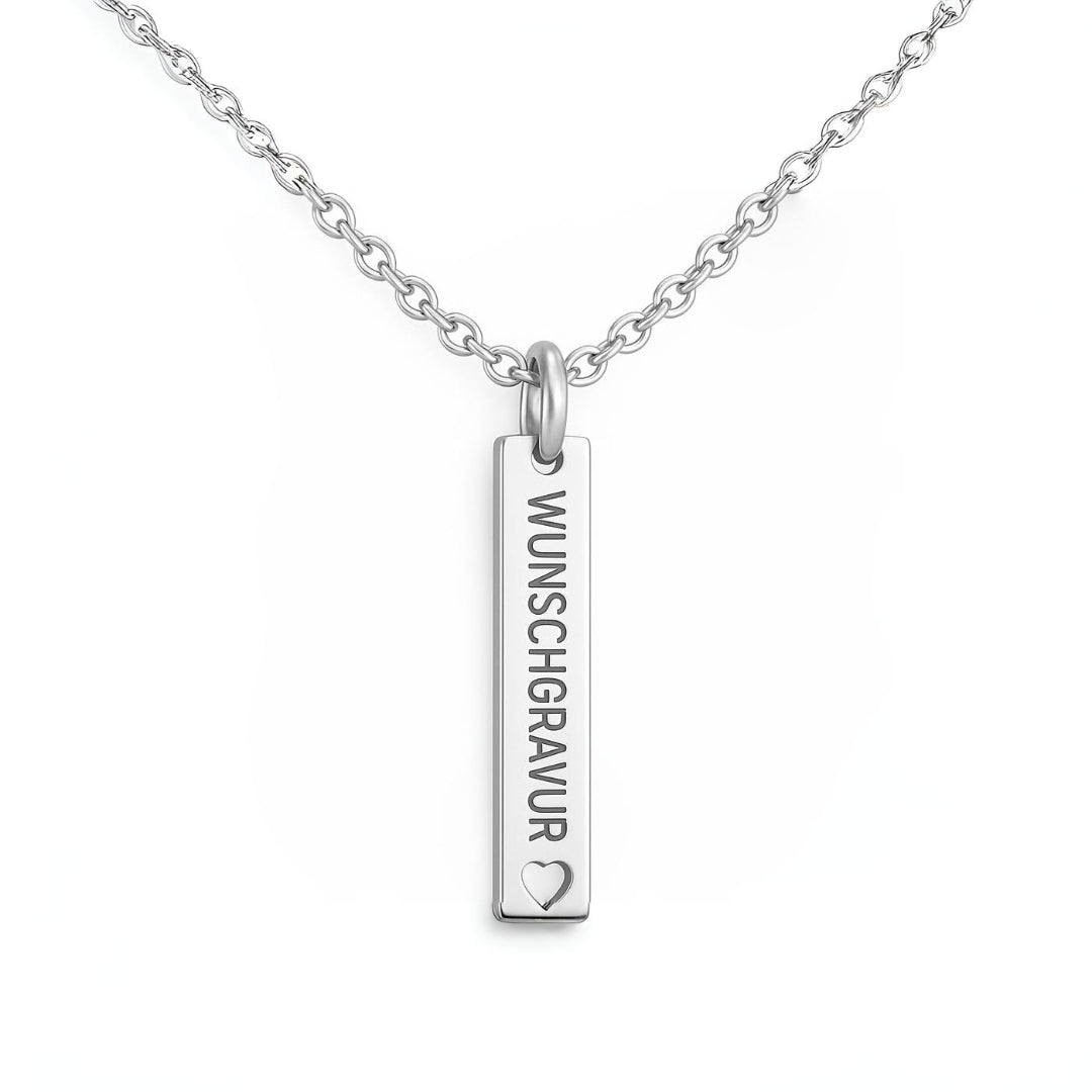 Stab-Halskette mit Wunschgravur