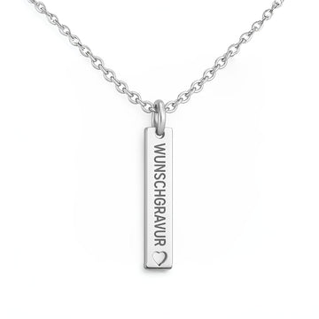 Stab-Halskette mit Wunschgravur